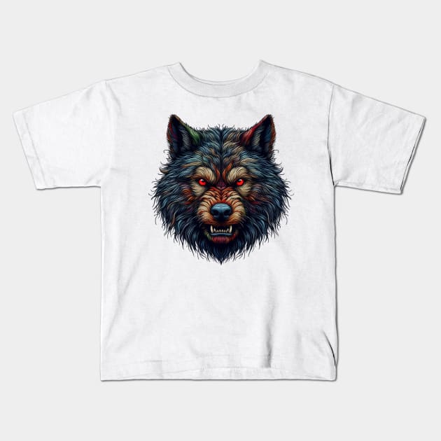 Loup-garou Kids T-Shirt by YuYu